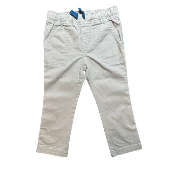 Cat & Jack Toddler Boys Pant & Shirt Set Floral Shirt Blue White Khaki Pants 2T - Picture 3 of 9